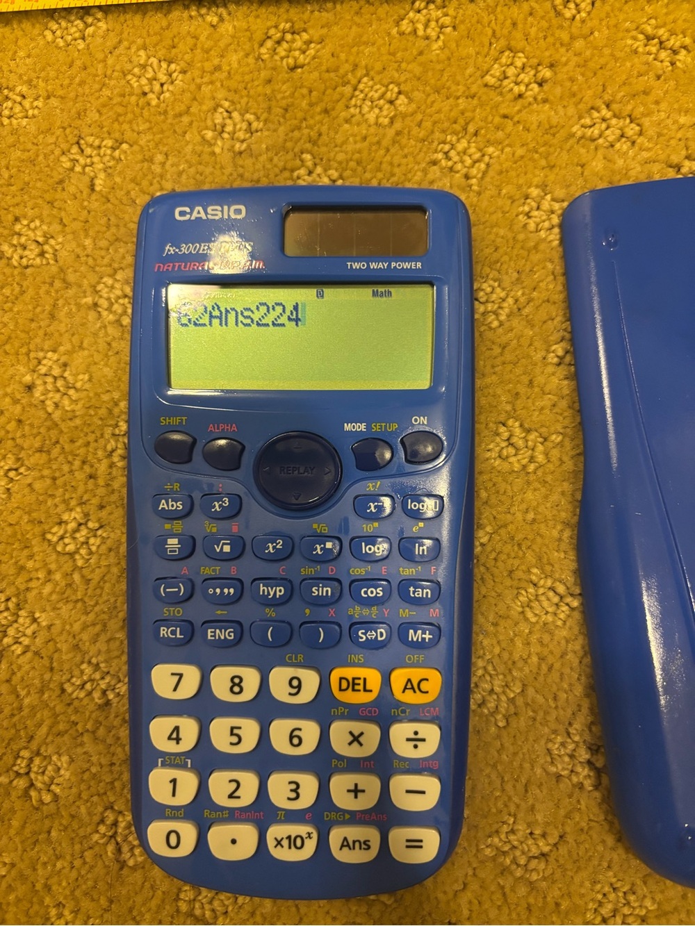Working Casio Scientific Calculator fx-300ES Plus 2-way power. Solar/battery